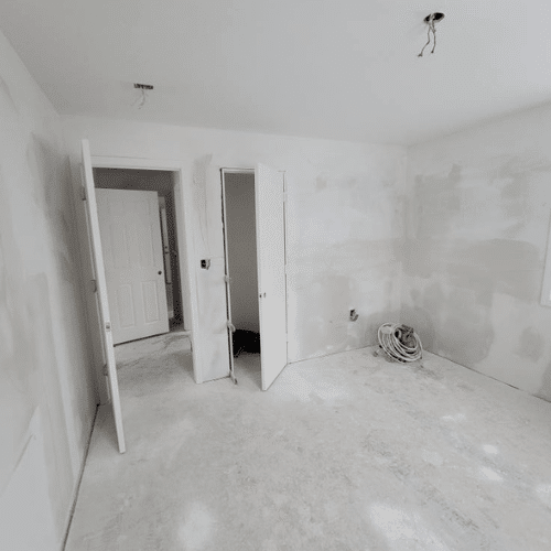 Interior renovation project in drywall and finishing stage by Homes by Covenant